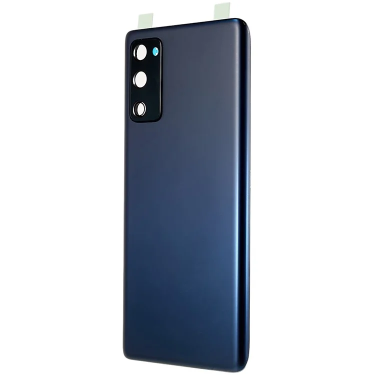 Pour Samsung Galaxy S20 FE 4G G780 / S20 FE 5G G781 Boîtier de batterie avec autocollant adhésif + Couvercle de l'objectif de la caméra - Bleu foncé