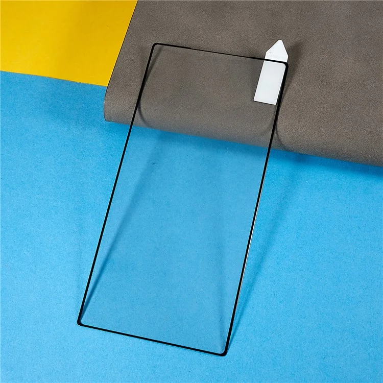 RURIHAI Für Samsung Galaxy S23 Ultra AGC Glasschutzfolie HD 3D Curved Full Covering Full Glue Anti-Kratzer Folie Unterstützt Fingerabdruckentsperrung