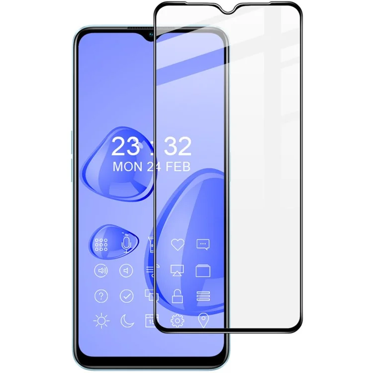 IMAK Pro+ -serie Für Oppo A58 5G HD Tempered Glass Film Anti-fingerabdruck Anti-explosion Voller Abdeckung Bildschirmschutzschutz