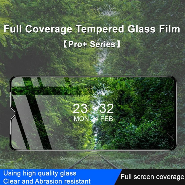 IMAK Pro+ -serie Für Oppo A58 5G HD Tempered Glass Film Anti-fingerabdruck Anti-explosion Voller Abdeckung Bildschirmschutzschutz