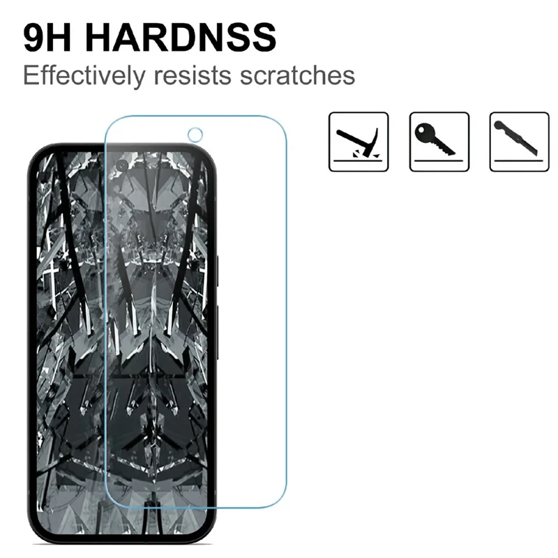 LAJABONI 2Pcs For Google Pixel 7a HD Clear Screen Protector Anti-blue-ray Not Complete Covering Tempered Glass Screen Film - Transparent