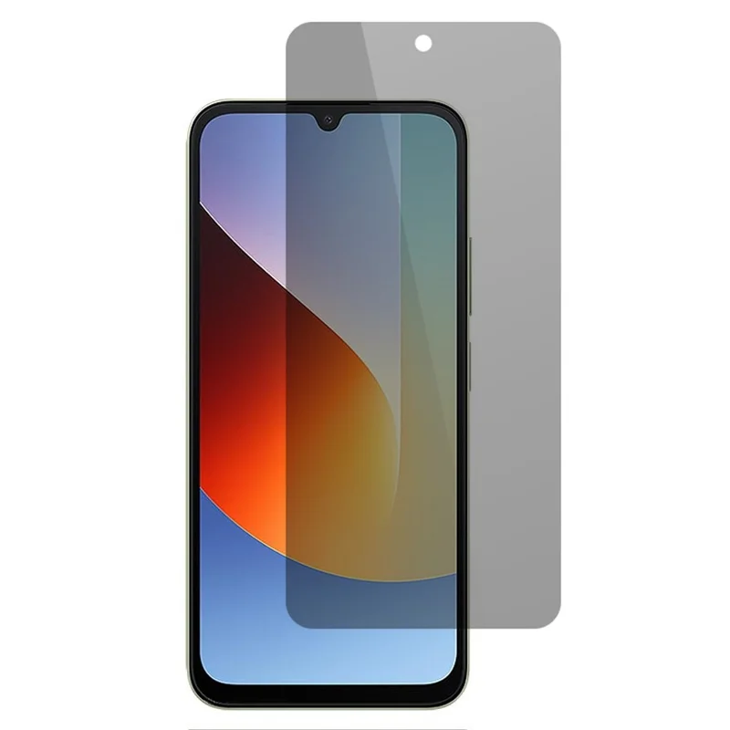 For Xiaomi Redmi A7 Pro 4G (171.56mm) Privacy Screen Protector 180-Degree Anti-Spy Tempered Glass Full Coverage Film - Black