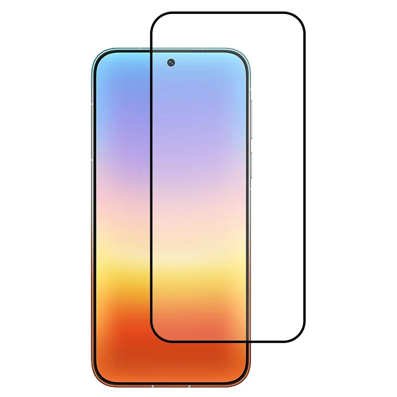 För Huawei Pura 90 Pro Max Full Screen Protector Full Glue Silk Printing Tempered Glass Screen Film - Svart