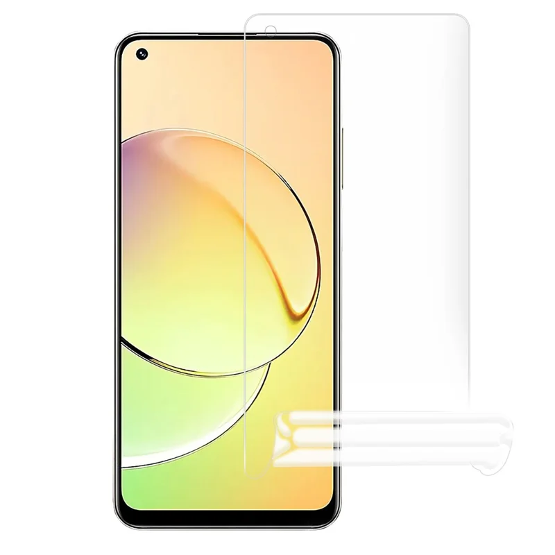 Protector de pantalla frontal blando PET para Realme 10 4G, película hidrogel protectora ultraclara antiarañazos
