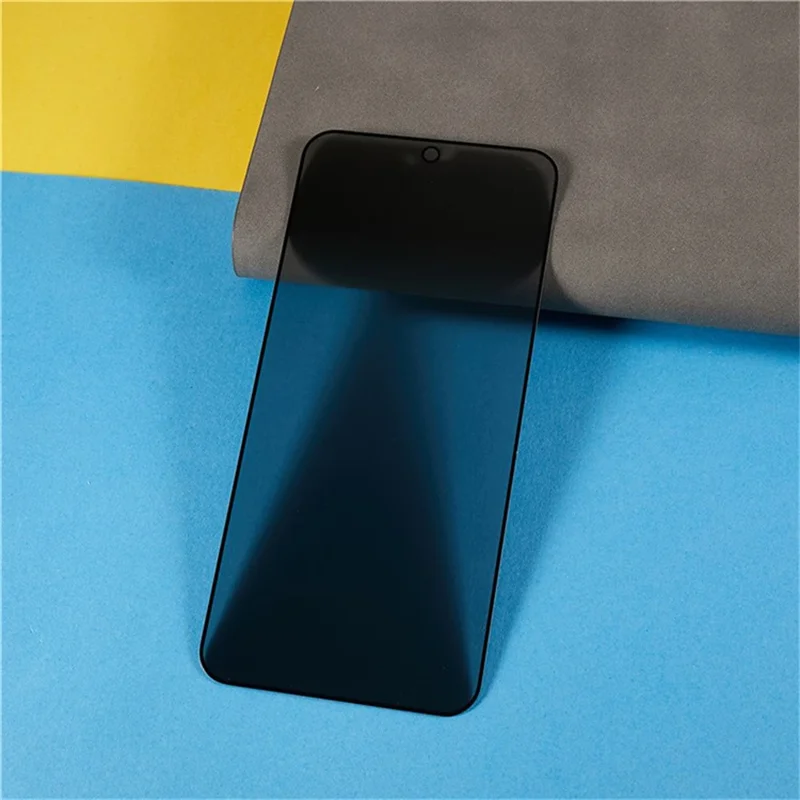 For Xiaomi Redmi Note 17 4G 180 Degree Anti-Peep Tempered Glass Black Edge Privacy Protection Full Screen Protector, Full Glue - Black