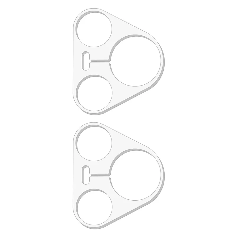 2Pcs For Huawei Pura 90 Pro Max Full Coverage Camera Lens Protector 3D Arc Edge Anti-Scratch Tempered Glass Lens Film - Transparent
