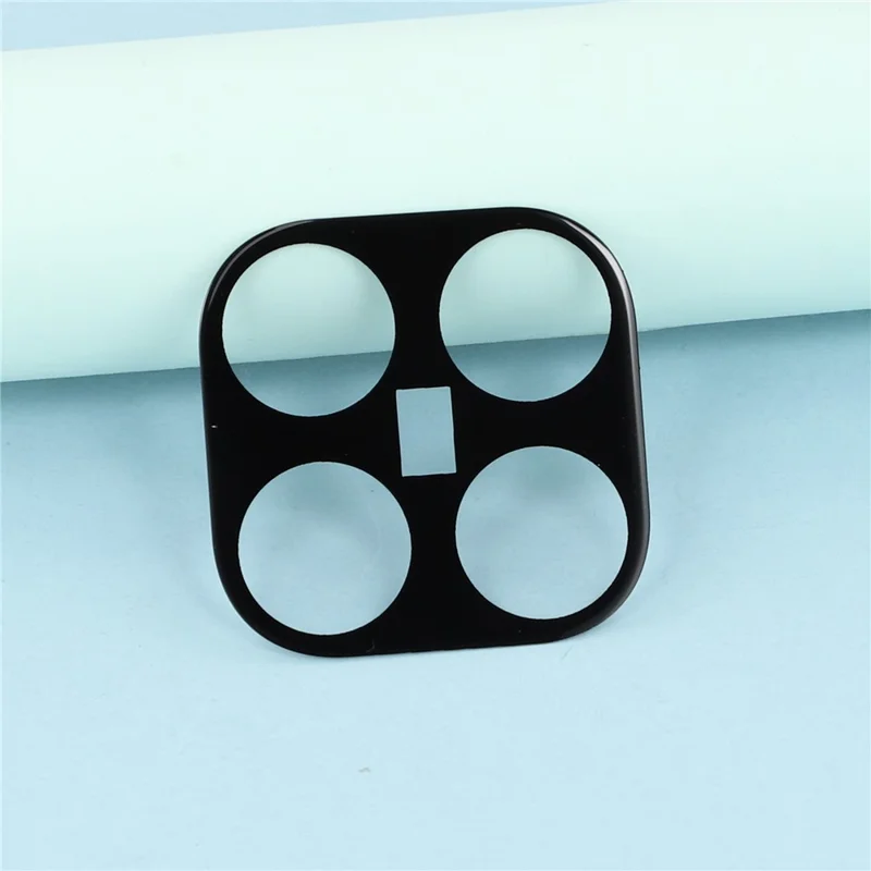 2 Unidades para Xiaomi 17T Protector de Lente da Câmera Borda Arqueada 2,5D Impressão em Seda Vidro Temperado Cobertura Total Filme para Lente Traseira - Preto