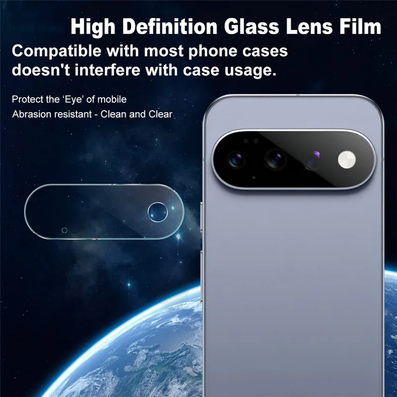 IMAK для Google Pixel 11 Pro Защита Объектива Камеры Тонкое Закаленное Стекло Пленка Объектива Полного Охвата - Прозрачное