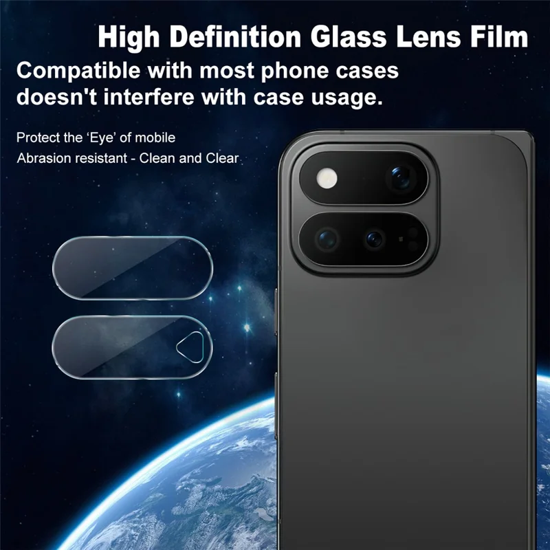 IMAK för Google Pixel 11 Pro Fold Kamerahölje Av Hårt Glas Tunt Hölje I Hårt Glas För Objektiv - Transparent