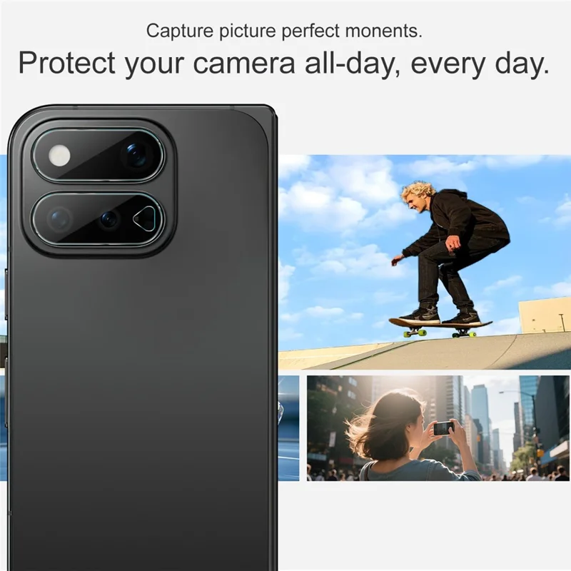IMAK för Google Pixel 11 Pro Fold Kamerahölje Av Hårt Glas Tunt Hölje I Hårt Glas För Objektiv - Transparent