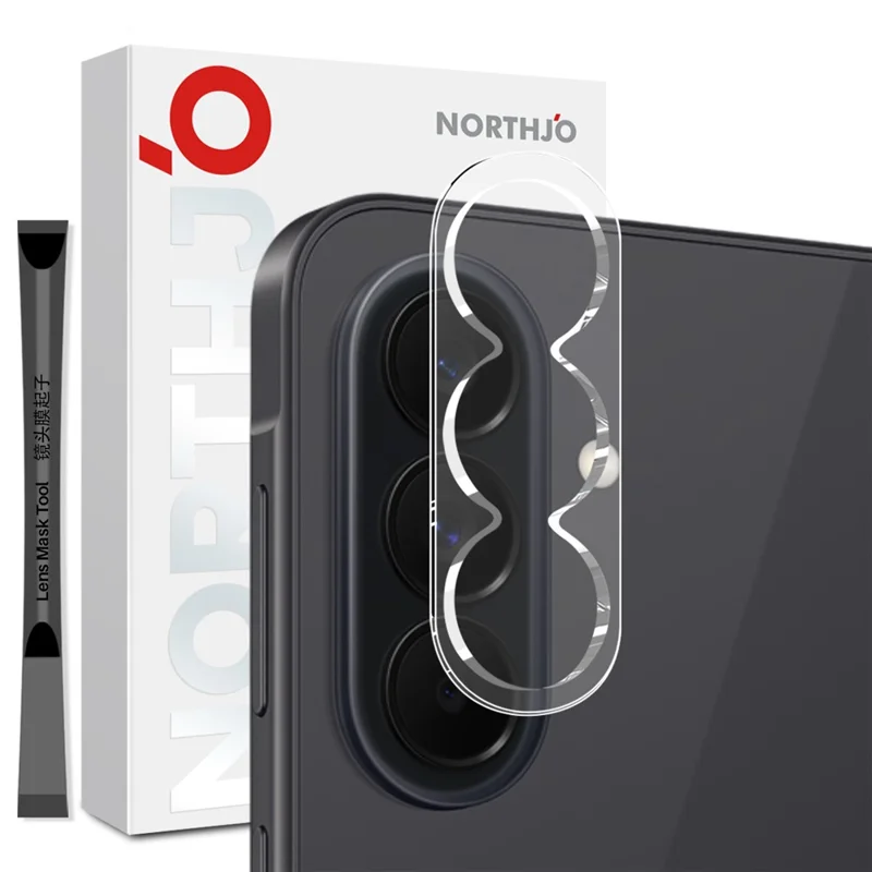 NORTHJO For Samsung Galaxy A57 5G / A37 5G Camera Lens Protector Tempered Glass HD Clear 3D Full Coverage - Transparent