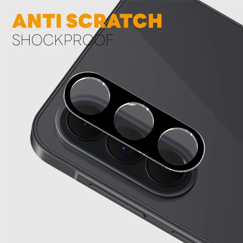 NORTHJO 2Pcs For Samsung Galaxy A27 Full Coverage Camera Lens Protector Silk Printing 3D Clear Tempered Glass Lens Film - Black