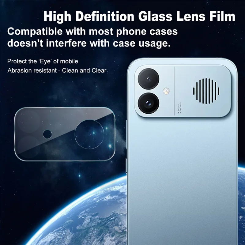 IMAK For Xiaomi Redmi K90 Max 5G / K90 Ultra 5G Camera Lens Protector Slim Tempered Glass Full Coverage Lens Film - Transparent
