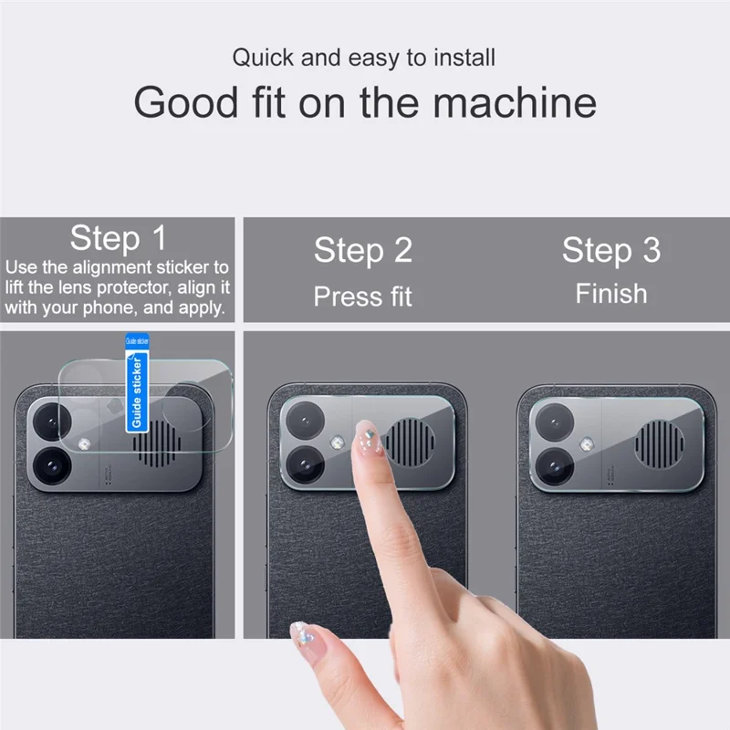 IMAK For Xiaomi Redmi K90 Max 5G / K90 Ultra 5G Camera Lens Protector Slim Tempered Glass Full Coverage Lens Film - Transparent