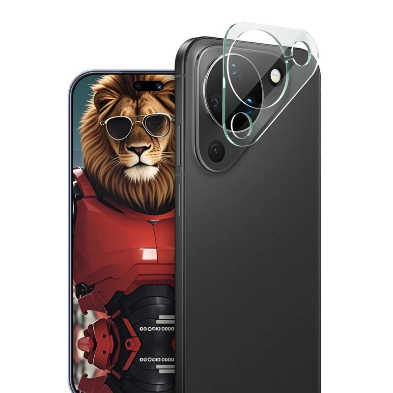 IMAK For Huawei Pura 90 Tempered Glass Full Cover Camera Lens Protector + Acrylic Lens Cap - Transparent