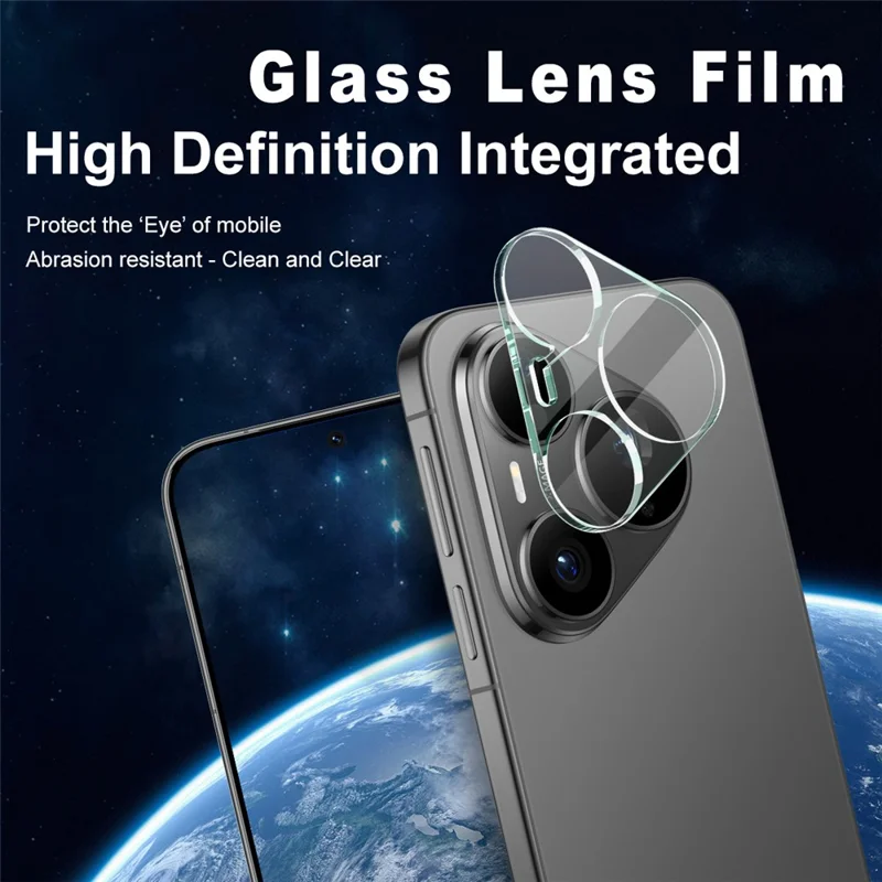 IMAK For Huawei Pura 90s Pro 5G / Pura 90 Pro Tempered Glass Full Cover Camera Lens Protector + Acrylic Lens Cap - Transparent