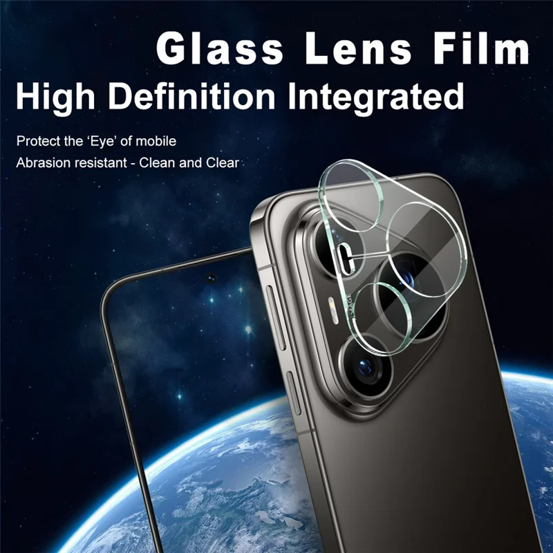 IMAK For Huawei Pura 90s Pro Max 5G / Pura 90 Pro Max Tempered Glass Full Cover Camera Lens Protector + Acrylic Lens Cap - Transparent