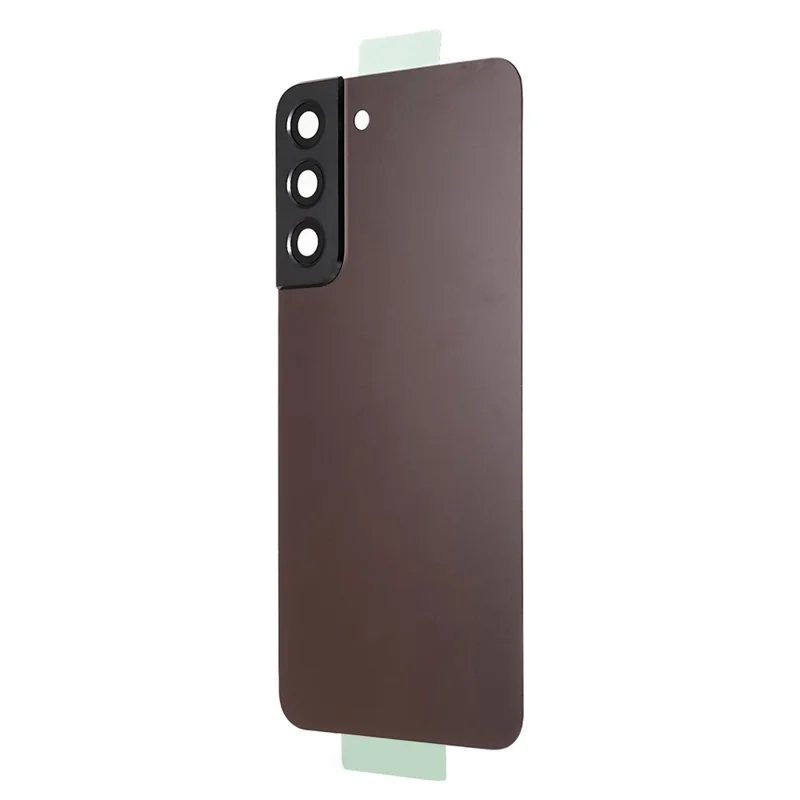 For Samsung Galaxy S22+ 5G S906 Battery Housing with Adhesive Sticker + Camera Lens Cover - Burgundy