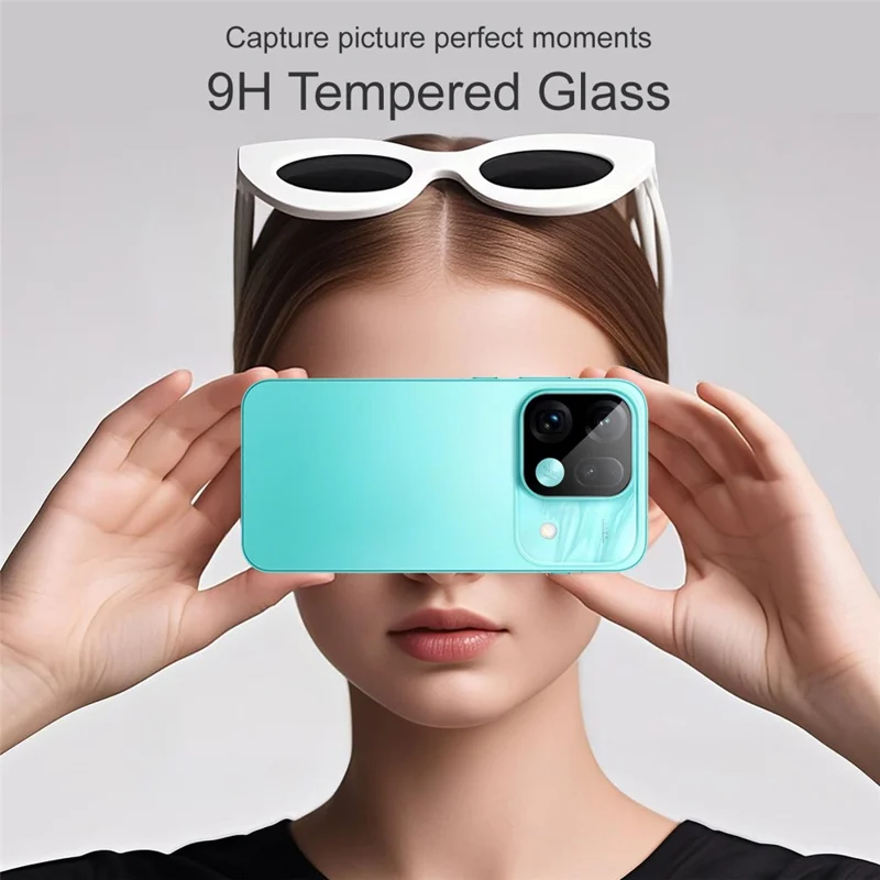 IMAK For Oppo Find X9s Pro 5G Tempered Glass Full Cover Camera Lens Protector with Self Positioning Frame - Black