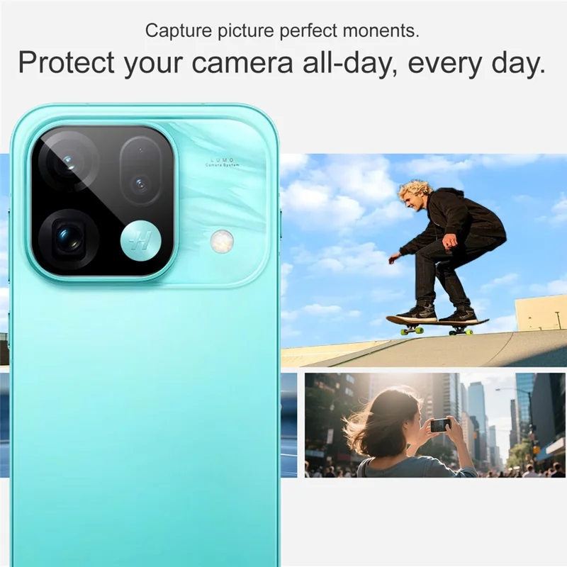 IMAK For Oppo Find X9s Pro 5G Tempered Glass Full Cover Camera Lens Protector with Self Positioning Frame - Black