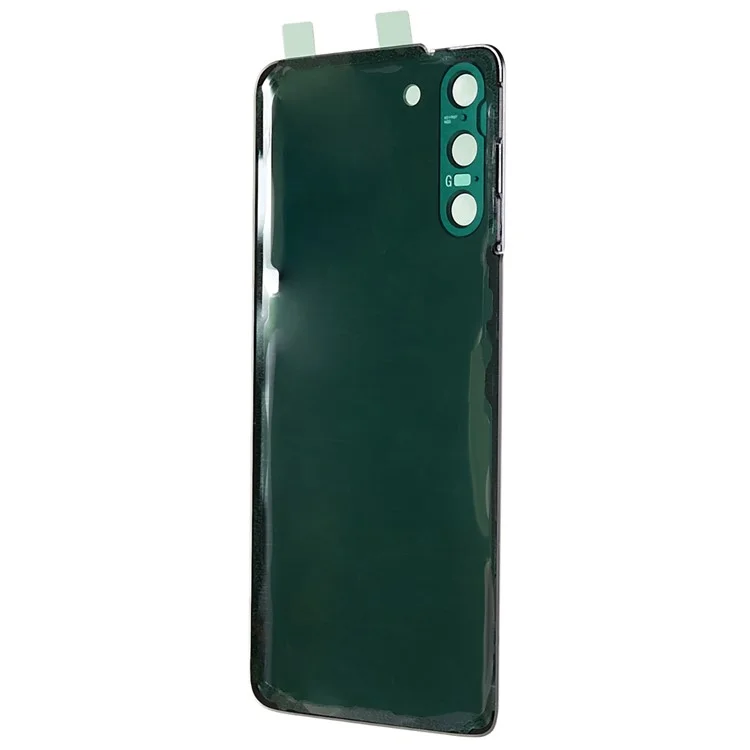 For Samsung Galaxy S21 5G G991 Battery Housing with Adhesive Sticker + Camera Lens Cover - Black