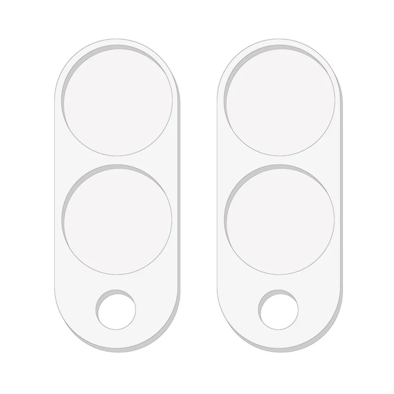 2Pcs For Samsung Galaxy Z Fold8 Full Coverage Camera Lens Protector 3D Arc Edge Anti-Scratch Tempered Glass Lens Film - Transparent