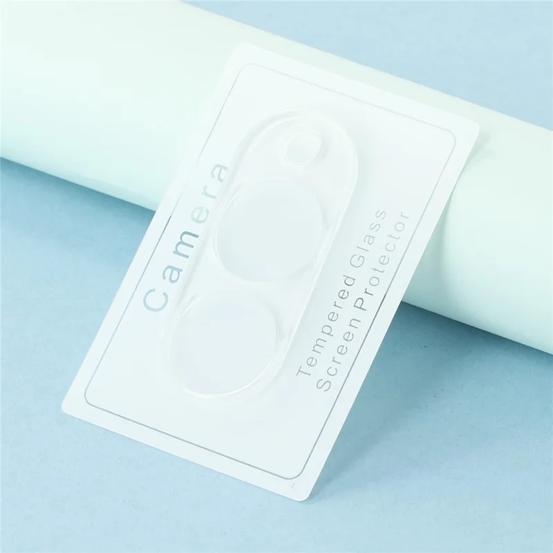 2Pcs For Samsung Galaxy Z Fold8 Full Coverage Camera Lens Protector 3D Arc Edge Anti-Scratch Tempered Glass Lens Film - Transparent