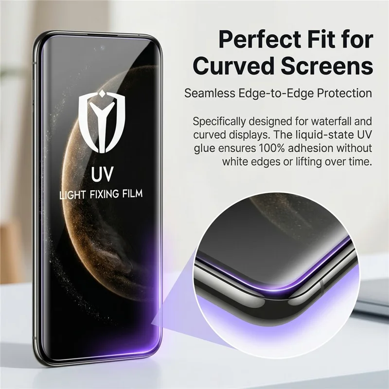 For Xiaomi Redmi Note 15 Pro+ 5G (Global) / Poco M8 Pro 5G PET Screen Protector Full Coverage Full Glue UV Film
