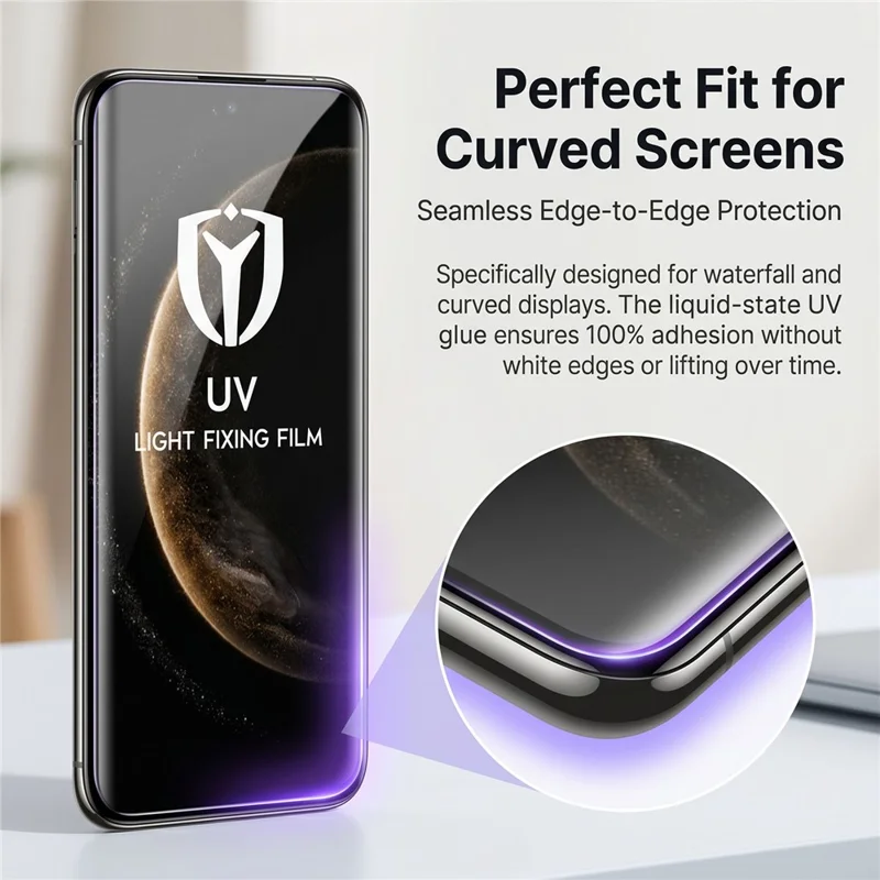 25 Unidades para Xiaomi Redmi Note 15 Pro+ 5G (Global) / Poco M8 Pro 5G Protector de Pantalla PET Cobertura Completa Adhesivo Completo Película UV