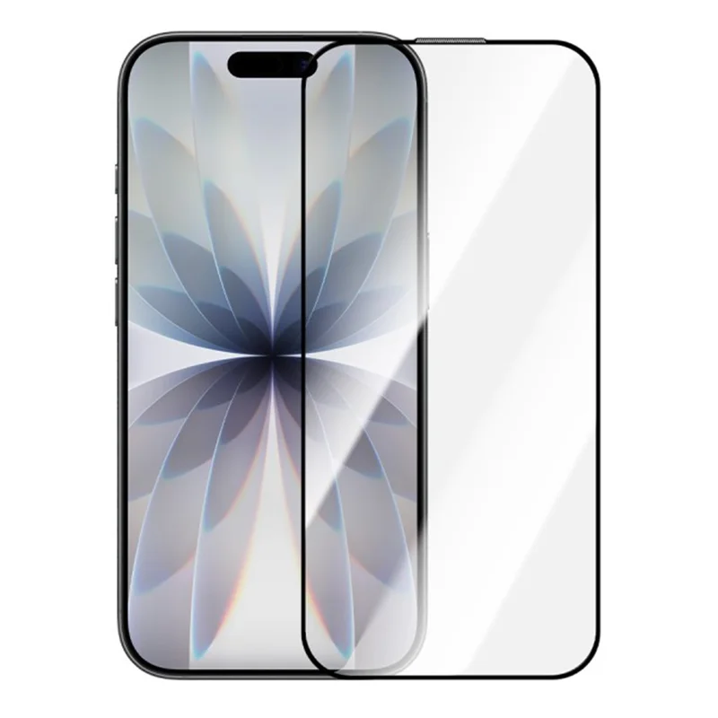 ZGA For iPhone 17 Pro Screen Protector Anti-static High Aluminum-Silicon Glass HD Film - Transparent with Black Edge