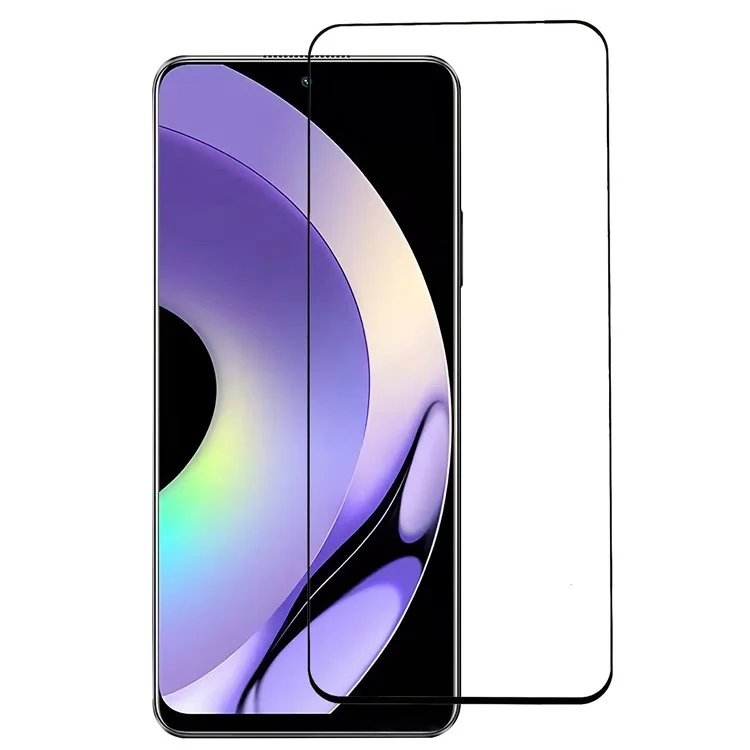 Para Realme 10 Pro 5G Full Glue Black Edge Silk Printing Tempered Glass Screen Protector Ultra Clear Full Coverage Film