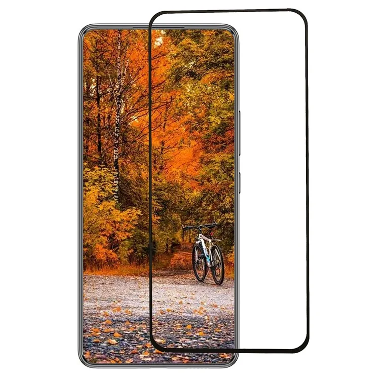 Per Samsung Galaxy A54 5G Protezione Schermo in Vetro Temperato Nero Bordo Stampa Seta HD Trasparente Colla Completa Schermo Intero