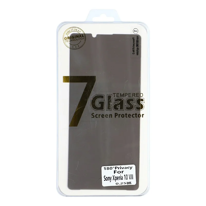 For Sony Xperia 1 VIII Privacy Screen Protector 180-Degree Anti-Spy Tempered Glass Full Coverage Film - Black