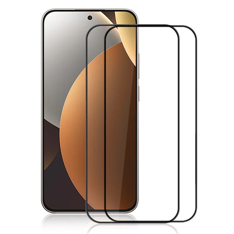 AMORUS 2 stk. til Xiaomi Redmi Note 15 Pro 5G (Global) Fuldskærmsskærm Beskyttelse Mod Sprækkedannelse Silkeprint Fuld Limsætning Hærdet Glasfilm - Sort