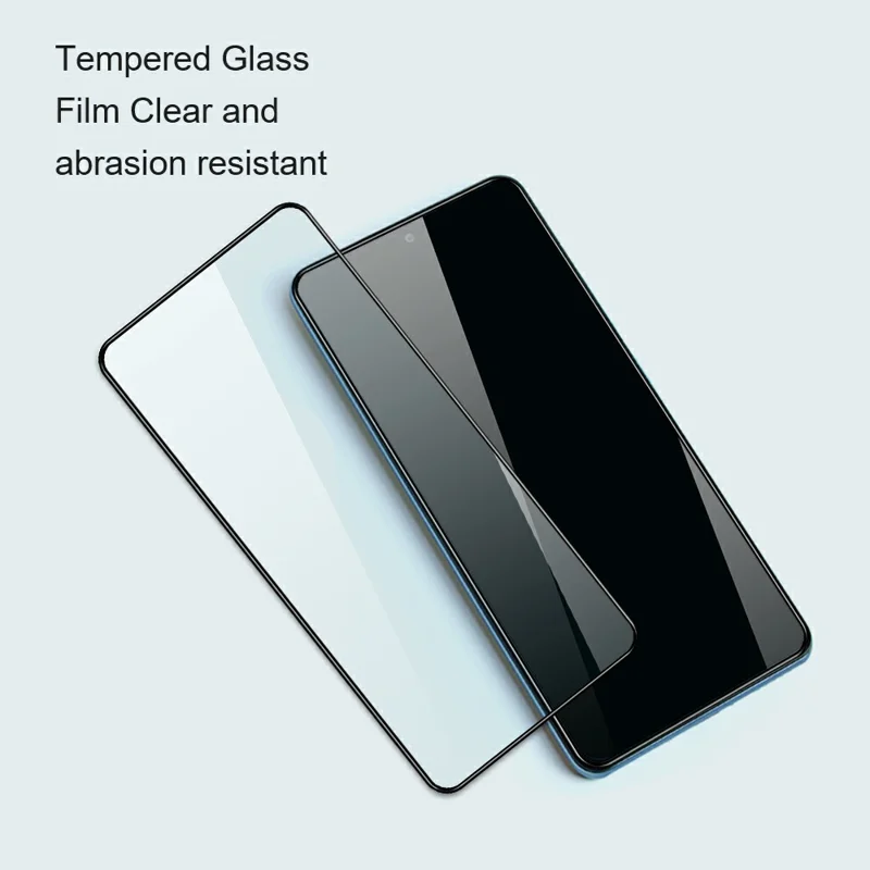 AMORUS 2 stk. til Xiaomi Redmi Note 15 Pro 5G (Global) Fuldskærmsskærm Beskyttelse Mod Sprækkedannelse Silkeprint Fuld Limsætning Hærdet Glasfilm - Sort
