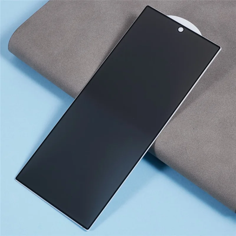 Voor Samsung Galaxy Z Fold8 Privacy Screen Protector Silk Printing Full Glue Gehard Glas Folie (Buitenscherm) - Zwart
