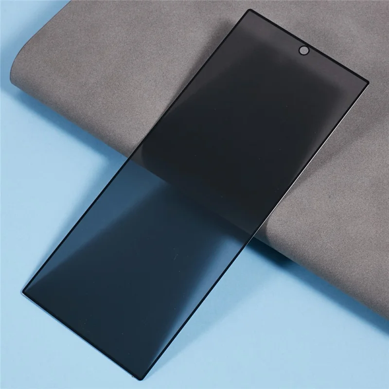 Voor Samsung Galaxy Z Fold8 Privacy Screen Protector Silk Printing Full Glue Gehard Glas Folie (Buitenscherm) - Zwart