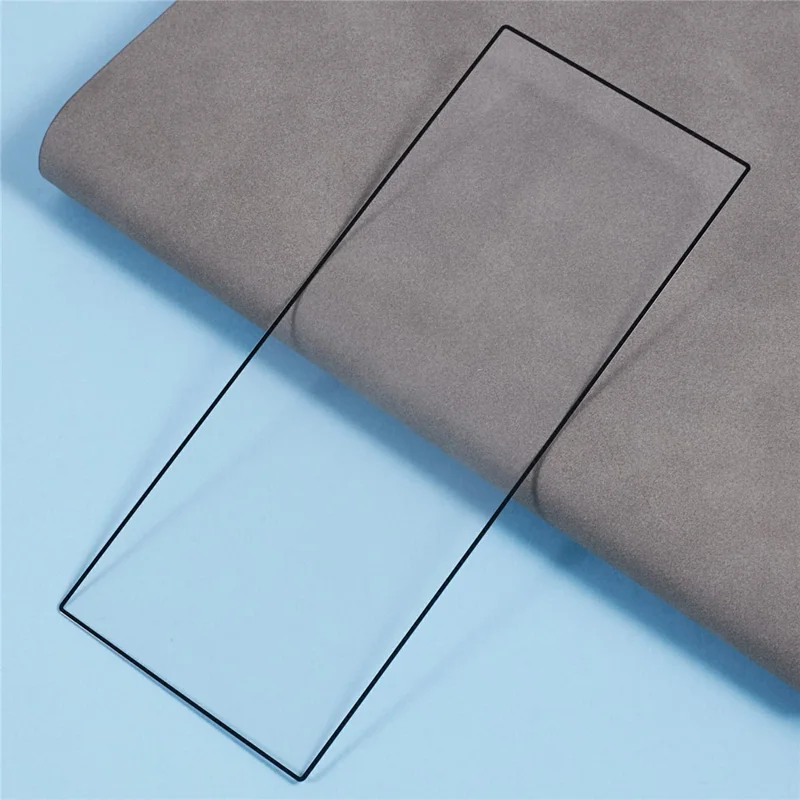 Voor Samsung Galaxy Z Fold8 Screenprotector Zijde-afdruk Gehard Glas Volledige Lijm Folie (Buitenscherm) - Transparant