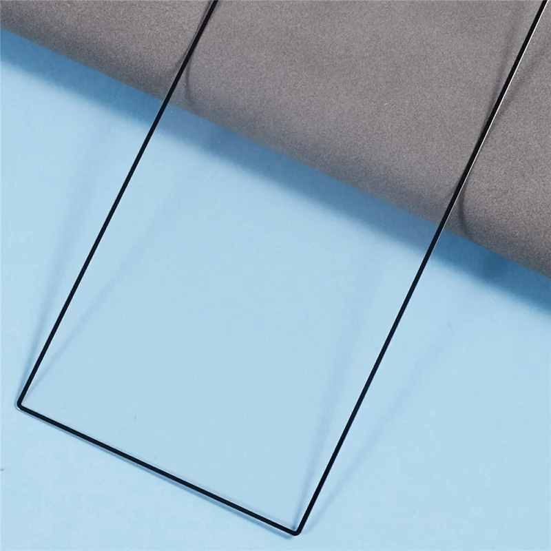 Voor Samsung Galaxy Z Fold8 Screenprotector Zijde-afdruk Gehard Glas Volledige Lijm Folie (Buitenscherm) - Transparant