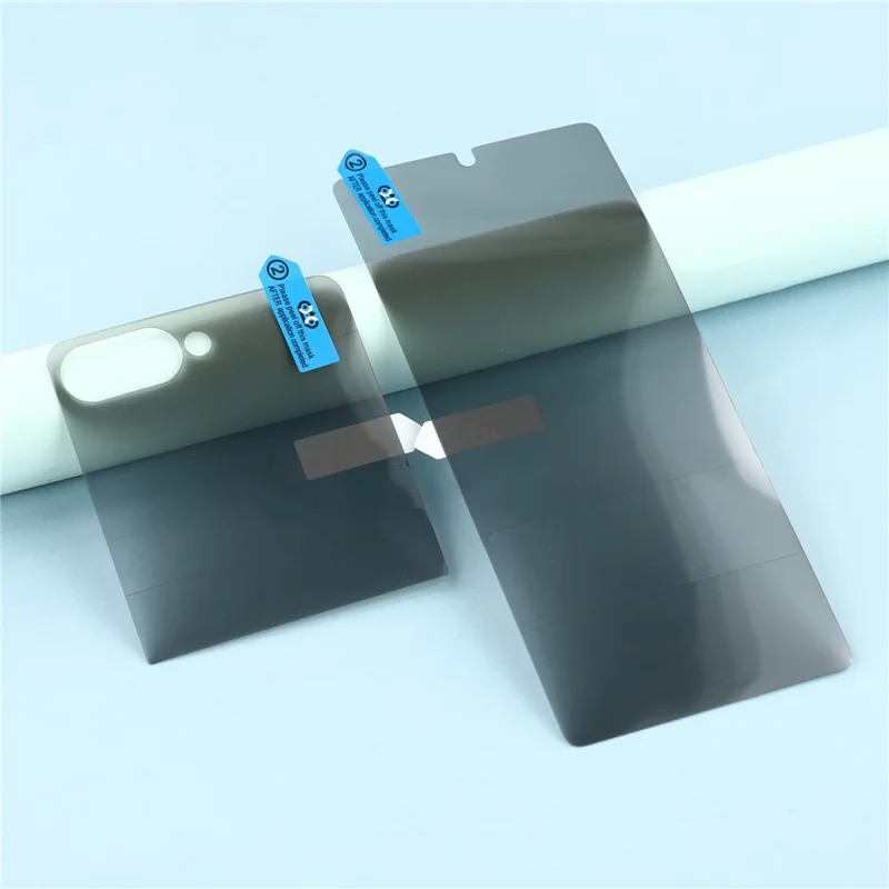 Kompletne folie ochronne z filtrem prywatności dla Samsung Galaxy Z Flip8, hydrożelowe 180°, przednia i tylna, PET + TPU
