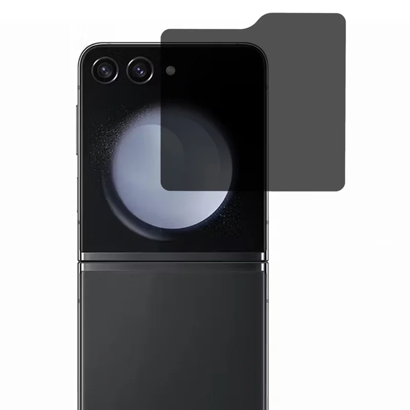 Protector de Pantalla para Samsung Galaxy Z Flip8 con Adhesivo Completo, Vidrio Templado con Protección Antiespías de 180 Grados (Pantalla Externa)