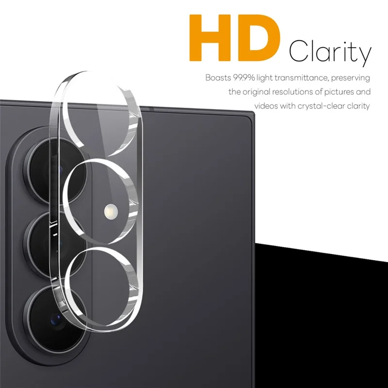 NORTHJO 2 Unidades para Samsung Galaxy Z Fold8 Protector de Lente de Vidrio Templado Transparente 3D de Cobertura Completa Integrada - Transparente