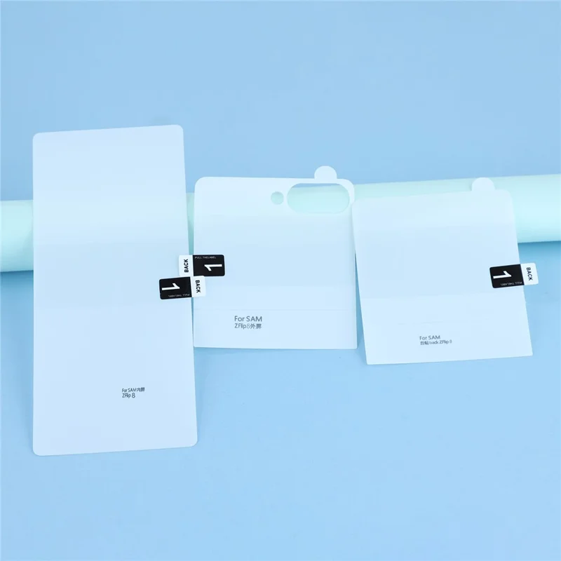 For Samsung Galaxy Z Flip8 Screen Protector Set, Front + Back Full Cover TPU+PET Hydrogel Film