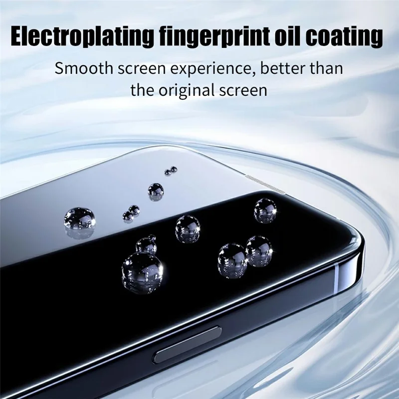 AMORUS TG8002 2 UDS Para iPhone 18 Pro Max 0.33mm Protector de Pantalla Completa 2.5D Borde Curvado 9H Película de Cristal Templado con Marco de Alineación - Transparente