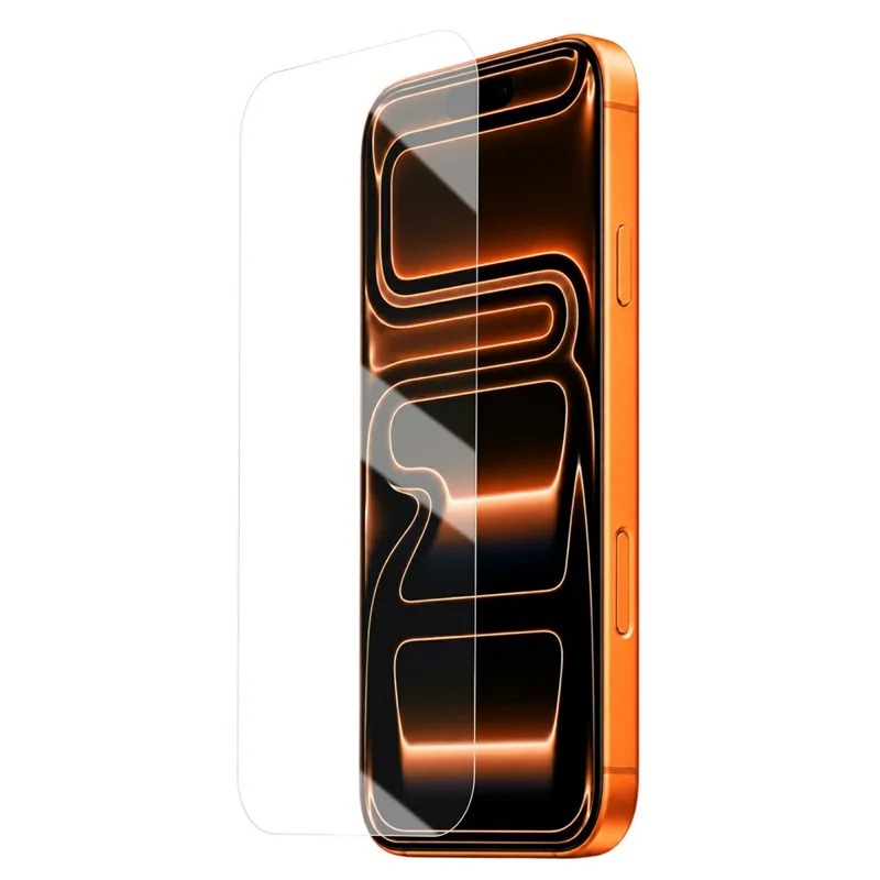AMORUS TG8002 2 UDS Para iPhone 18 Pro Max 0.33mm Protector de Pantalla Completa 2.5D Borde Curvado 9H Película de Cristal Templado con Marco de Alineación - Transparente