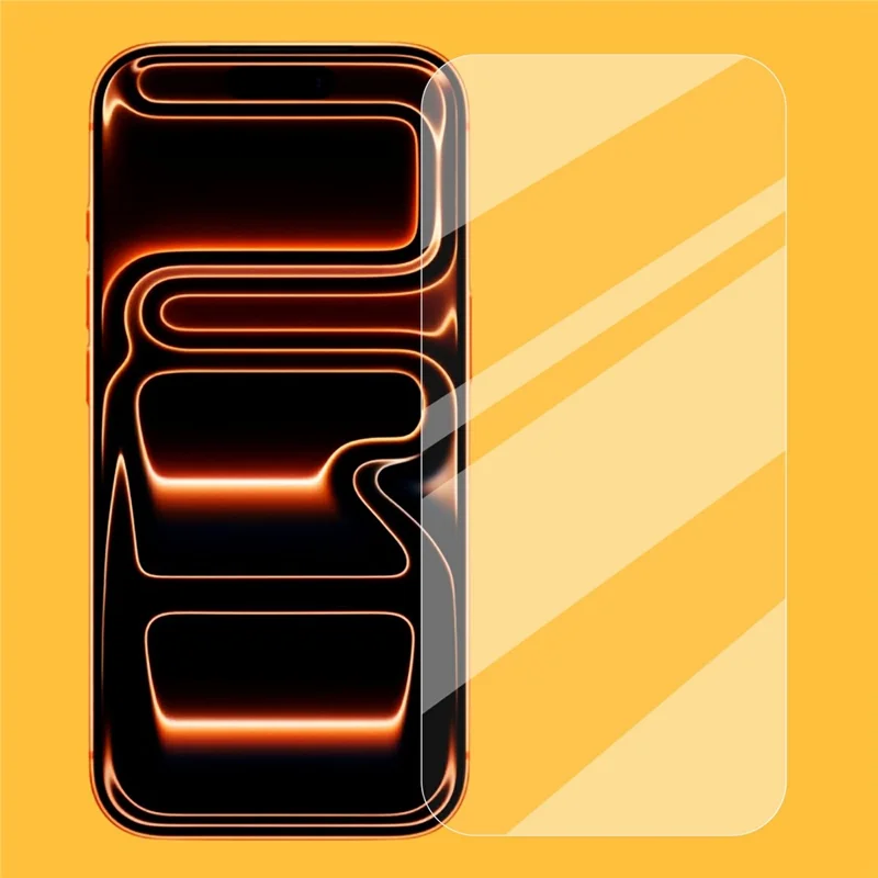 AMORUS TG8002 2 UDS Para iPhone 18 Pro Max 0.33mm Protector de Pantalla Completa 2.5D Borde Curvado 9H Película de Cristal Templado con Marco de Alineación - Transparente