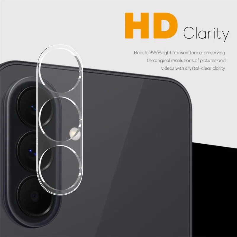 NORTHJO Ochrona Obiektywu Aparatu Dla Samsung Galaxy S26 FE Szkło Hartowane HD Przezroczyste Pełne Zakrycie 3D - Przezroczyste