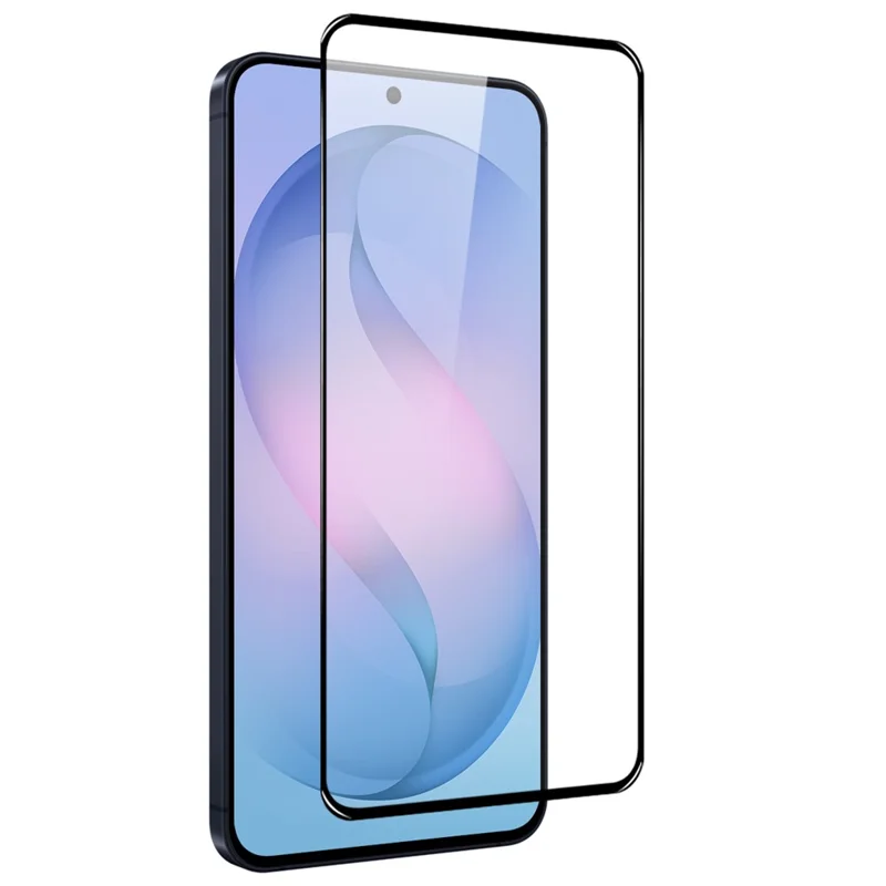 NORTHJO A+ Para Samsung Galaxy S26 FE Protetor de Ecrã Completo em Filme de Alumínio-Silício de Alta Qualidade 0,3 mm 2,5D Borda Preta com Impressão em Seda