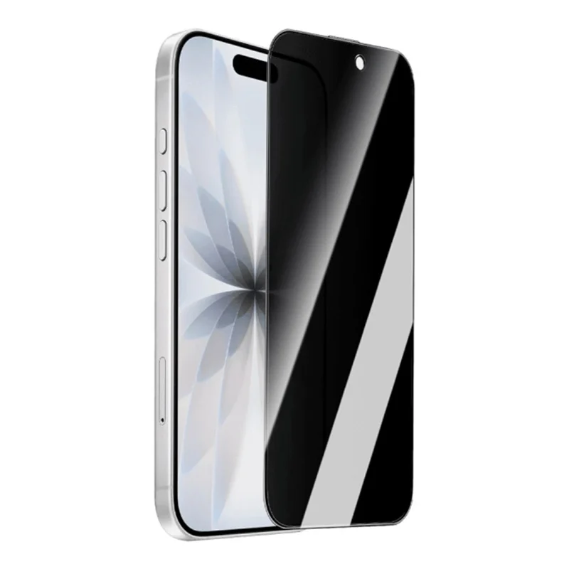 ZGA voor iPhone 17 Pro Max Anti-spionage Screen Protector 3D Volledige Dekking Antistatisch Hoog Aluminium-Silicium Glas Film - Zwart