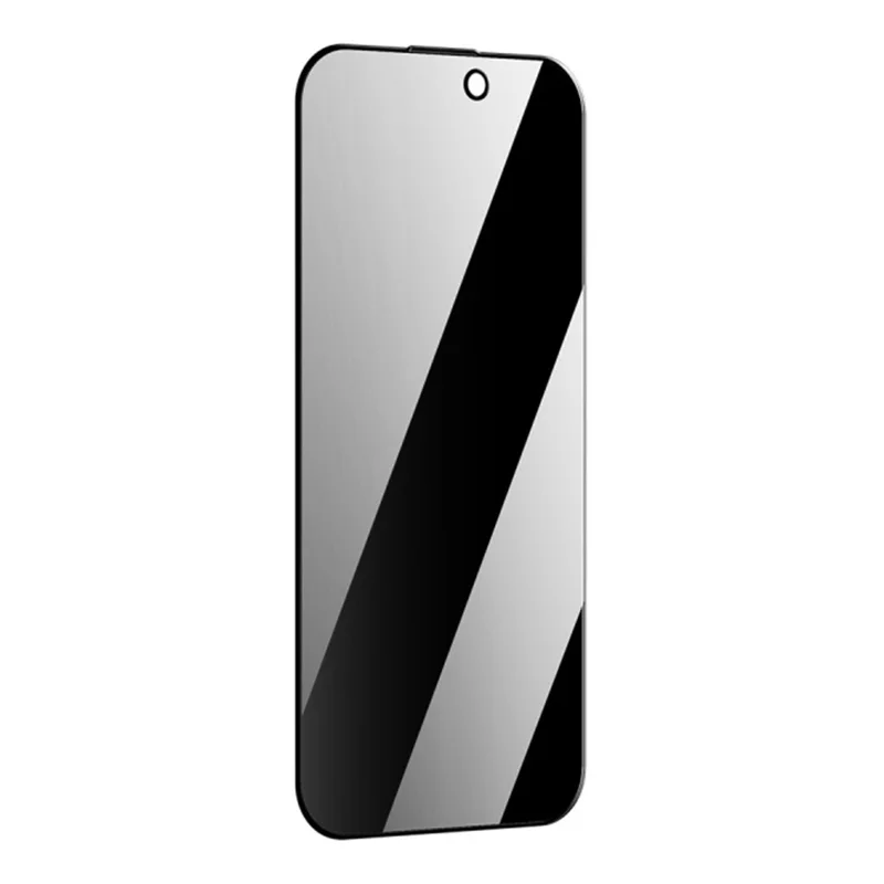 ZGA voor iPhone 17 Pro Max Anti-spionage Screen Protector 3D Volledige Dekking Antistatisch Hoog Aluminium-Silicium Glas Film - Zwart